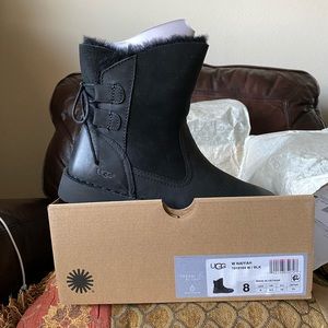 UGG Waterproof Black Suede Size 8
